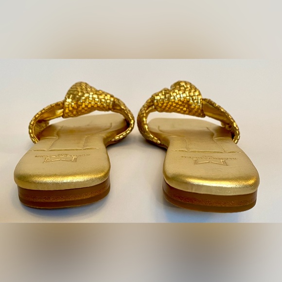 NWT Marc Fisher Marlon Slide gold flat sandal in women’s size 6M - Picture 4 of 16